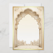 Rustiek Ivoor Goud Islamitisch Paleis Moslim Bruil Kaart (Achterkant)