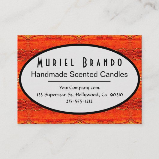 Rustiek Kaarsenbedrijf levert Visitekaartje (Voorkant)
