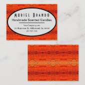 Rustiek Kaarsenbedrijf levert Visitekaartje (Voorkant / Achterkant)