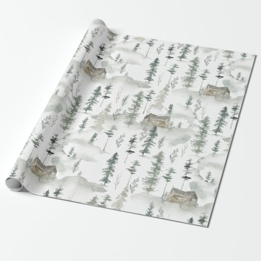 rustiek kajuitpakpapier cadeaupapier (Uitgerold)