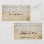 Rustiek Kant Antiek Elegant Visitekaartje (Voorkant / Achterkant)