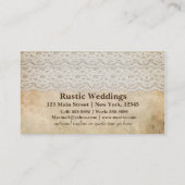 Rustiek Kant Antiek Elegant Visitekaartje (Achterkant)
