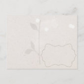 Rustiek Karton Succulenten Bruiloft Save the Date Aankondigingskaart (Achterkant)