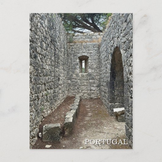 Rustiek Kasteel Door Portugal Fotografie, Reizen Feestdagenkaart (Voorkant)