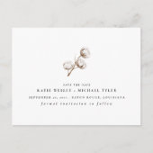 Rustiek katoen aankondigingskaart (Voorkant)