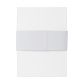 Rustiek Katoen Bloemen Bruiloft Uitnodigingen Wikkel (Achterkant Voorbeeld)