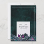 Rustiek Keltisch gebladerte, Moody hand geschilder Feestdagenkaart (Achterkant)