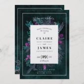 Rustiek Keltisch gebladerte, Moody hand geschilder Feestdagenkaart (Voorkant / Achterkant)