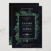 Rustiek Keltisch gebladerte, Moody hand geschilder Feestdagenkaart (Voorkant / Achterkant)