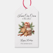 Rustiek Kerst Cookie Tray Gift Label Cadeaulabel (Voorkant)