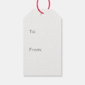 Rustiek Kerst Cookie Tray Gift Label Cadeaulabel (Achterkant)