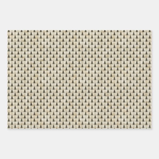 Rustiek Kerst Olijf Groen Inpakpapier (Voorkant 2)