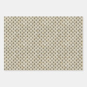 Rustiek Kerst Olijf Groen Inpakpapier Vel (Voorkant 2)