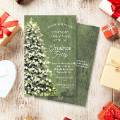 Rustiek Kerstboom Groen Bedrijf Vakantie Party