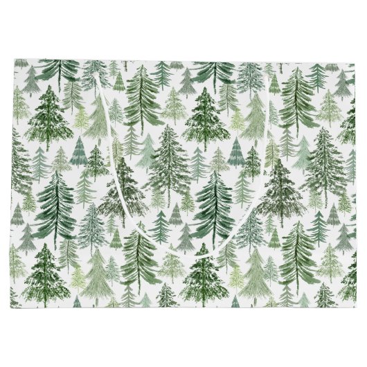 Rustiek kerstboombos in Sage Green Groot Cadeauzakje (Achterkant)