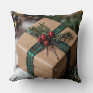 Rustiek Kerstcadeau Sierkussen