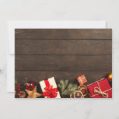 Rustiek kerstdiner kaart (Achterkant)