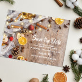 Rustiek Kerstfeest Feestelijk Feestelijk Feest Aankondigingskaart