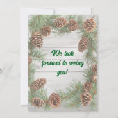 Rustiek kerstfeest kaart (Achterkant)