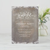 Rustiek kerstfeest kaart (Staand voorkant)