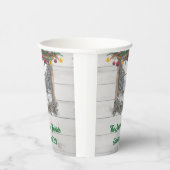 Rustiek kerstfeest papieren bekers (Rechts)