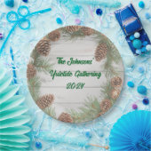 Rustiek kerstfeest papieren bordje (Feest)