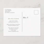 Rustiek Kerstfeest Save the Date Briefkaart (Achterkant)
