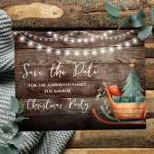 Rustiek Kerstfeest Save the Date Briefkaart
