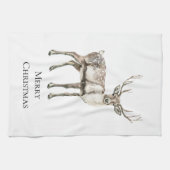 rustiek kersthert theedoek (Horizontaal)