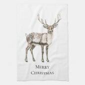 rustiek kersthert theedoek (Verticaal)