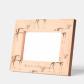 rustiek kersthertendier gegraveerde lijstjes (Links)