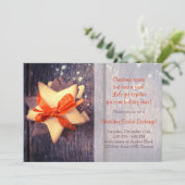 Rustiek kerstkoekje uitwisseling vakantie partij kaart (Staand voorkant)