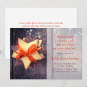 Rustiek kerstkoekje uitwisseling vakantie partij kaart (Voorkant / Achterkant)