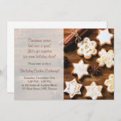 Rustiek kerstkoekjesruil vakantiefeest kaart (Voorkant / Achterkant)