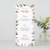 Rustiek kerstmenu menu (Staand voorkant)