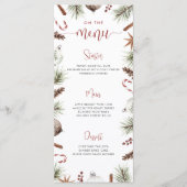 Rustiek kerstmenu menu (Voorkant)