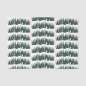 Rustiek Kerstmis dennenboom patroon Tissuepapier (Voorkant)