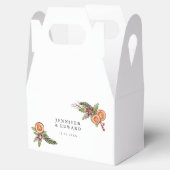 Rustiek Kerstmis Groen Bruiloft Bedankdoosjes (Geopend)