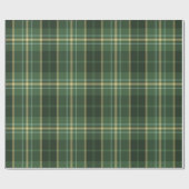 Rustiek kerstplaid tartan patroon cadeaupapier (Vlak)