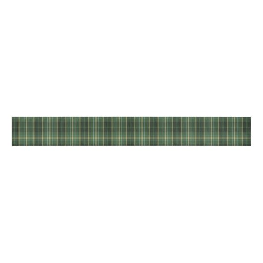 Rustiek kerstplaid tartan patroon grosgrain lint (Voorkant)