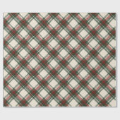 Rustiek kerstplakpapier cadeaupapier (Vlak)