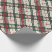 Rustiek kerstplakpapier cadeaupapier (Hoek)