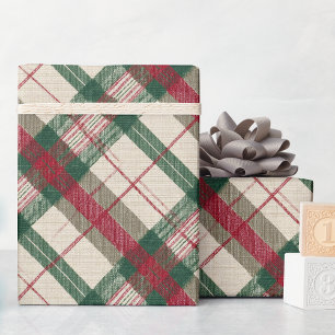 Rustiek kerstplakpapier cadeaupapier
