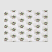 Rustiek Kerstscène Lantaarn Weefselpapier Tissuepapier (Voorkant)