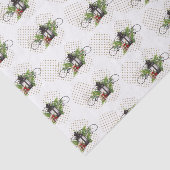 Rustiek Kerstscène Lantaarn Weefselpapier Tissuepapier (Detail)