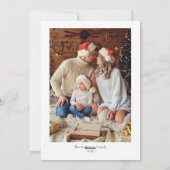 Rustiek kerstwinterrendier feestdagenkaart (Achterkant)