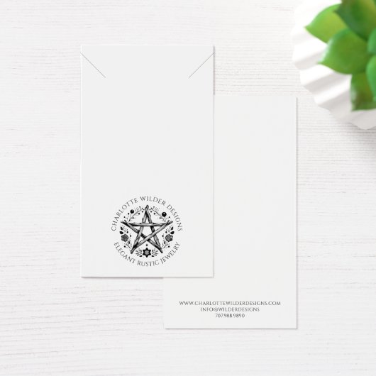 Rustiek Ketting Sieraden Display Kaart (Bureau)