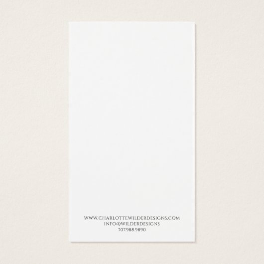 Rustiek Ketting Sieraden Display Kaart (Achterkant)