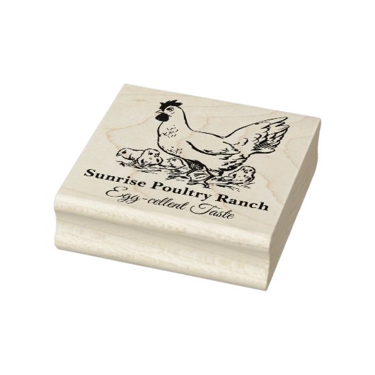  rustiek kip Boerderij aangepaste eierstempel Rubberstempel (Stempel)