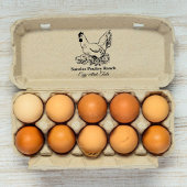  rustiek kip Boerderij aangepaste eierstempel Rubberstempel